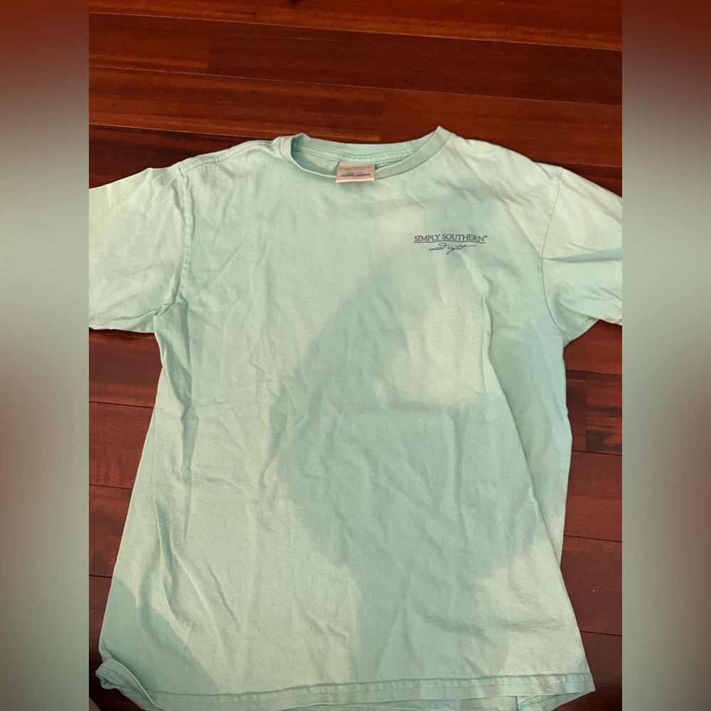 Simply Southern Sea Turtle Graphic Tee in Light Blue